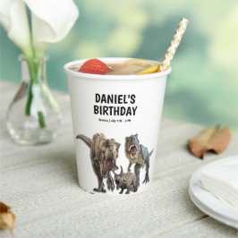 Dinosaurier Geburtstagsparty, Dino Party Pappbecher