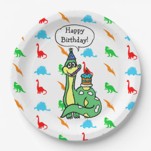 Dinosaurier Geburtstagsplatten Pappteller