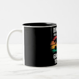 Dinosaurier genannt Funny Asteroid 2024 YR4 Zweifarbige Tasse