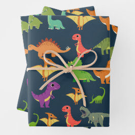 Dinosaurier Geschenkpapier
