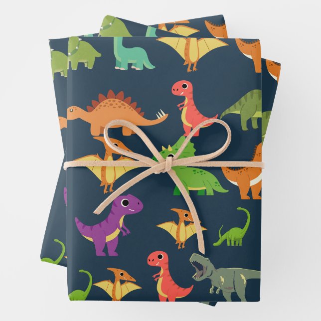 Dinosaurier Geschenkpapier Set (Beispiel)