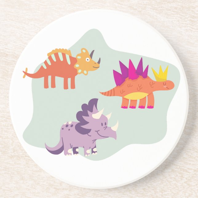 Dinosaurier Getränkeuntersetzer (Vorne)