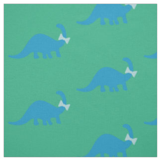 Dinosaurier-Gewebe L niedliches blaues Grün-Muster Stoff