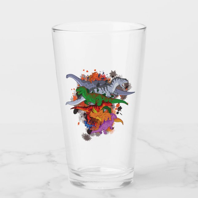 Dinosaurier Glas (Vorderseite)