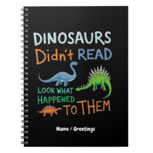 Dinosaurier haben Bücher nicht gelesen und schauen