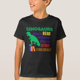 "Dinosaurier haben nicht gelesen" Read-A-Thon T-Shirt