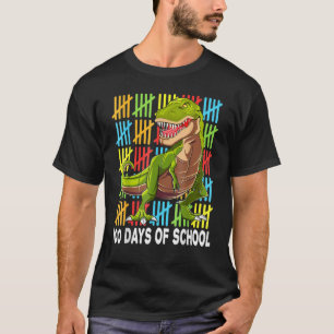 Dinosaurier Happy 100th Day of School Dino Kinder T-Shirt