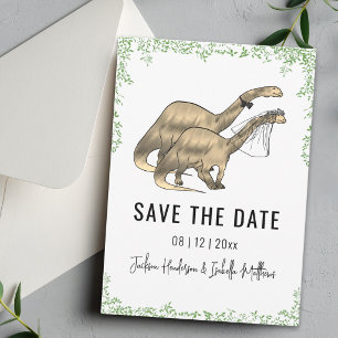 Dinosaurier Hochzeit Grün Save The Date