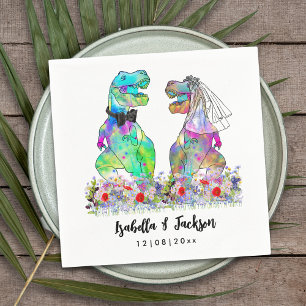 Dinosaurier Hochzeitsthema Serviette