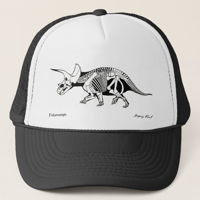 Dinosaurier-HutTriceratops Gregory Paul Truckerkappe (Vorderseite)
