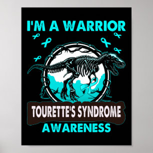 Dinosaurier Ich bin ein Krieger-Tourette-Syndrom A Poster