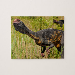 Dinosaurier im Gras-Jigsaw-Puzzle für Kinder