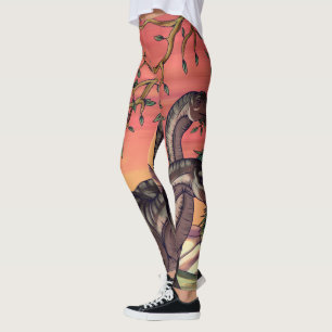 Dinosaurier in Dusk Leggings
