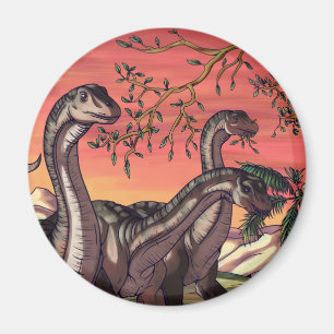 Dinosaurier in Dusk Magnet