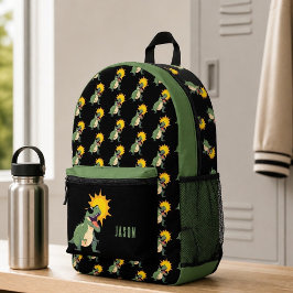Dinosaurier in Sonnenbrille Personalisierter Rucks Bedruckter Rucksack