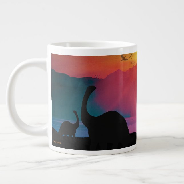 Dinosaurier Jumbo-Tasse (Links)