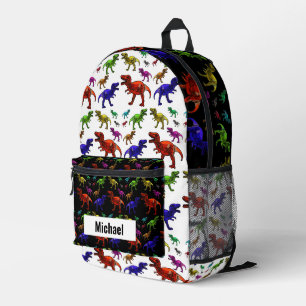 Dinosaurier-Junge-Regenbogen-Rucksack mit individu Bedruckter Rucksack