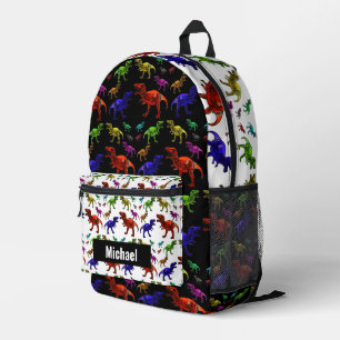 Dinosaurier-Junge-Regenbogen-Rucksack mit individu Bedruckter Rucksack