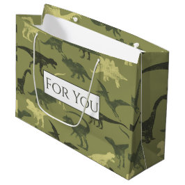 Dinosaurier Jurassic Muster für Sie große Geschenk Geschenktüte