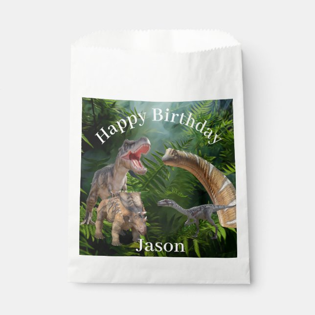 Dinosaurier Jurassic World Geschenktütchen (Vorderseite)