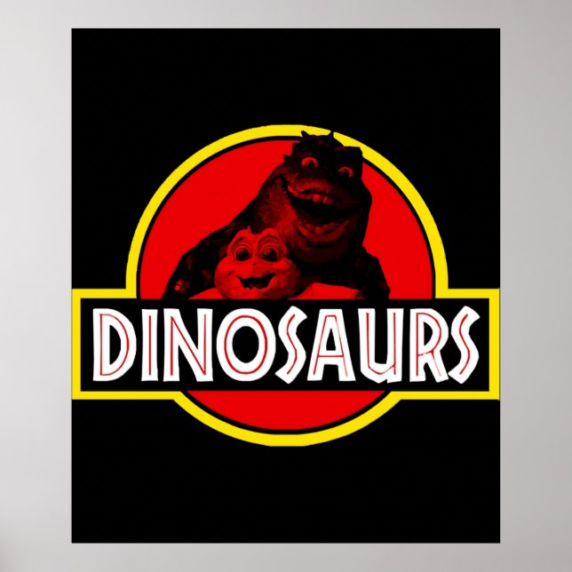 Dinosaurier-Jurrasienstil Poster (Vorne)