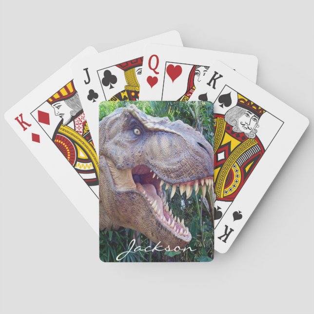 Dinosaurier Kartenspielen Spielkarten (Rückseite)