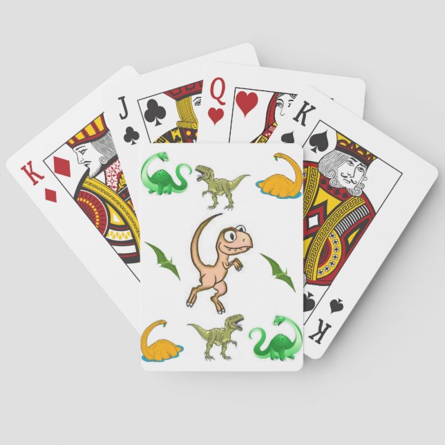 Dinosaurier Kartenspielen Spielkarten (Rückseite)