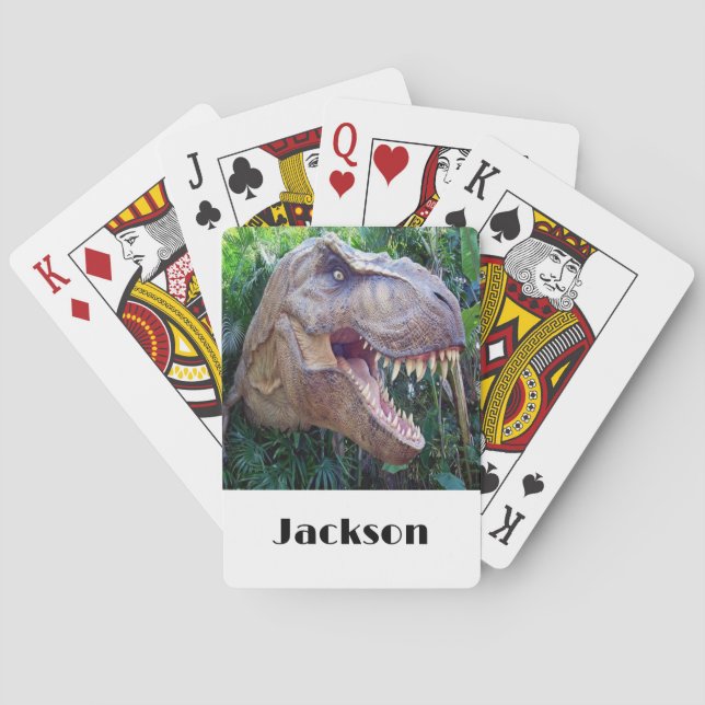 Dinosaurier Kartenspielen Spielkarten (Rückseite)