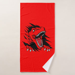 Dinosaurier Kinder Badehandtuch