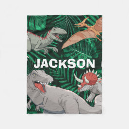 Dinosaurier Kinder Dino Jurassic Trex Boy Fleecedecke