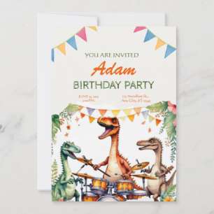 Dinosaurier Kindergeburtstag Einladung