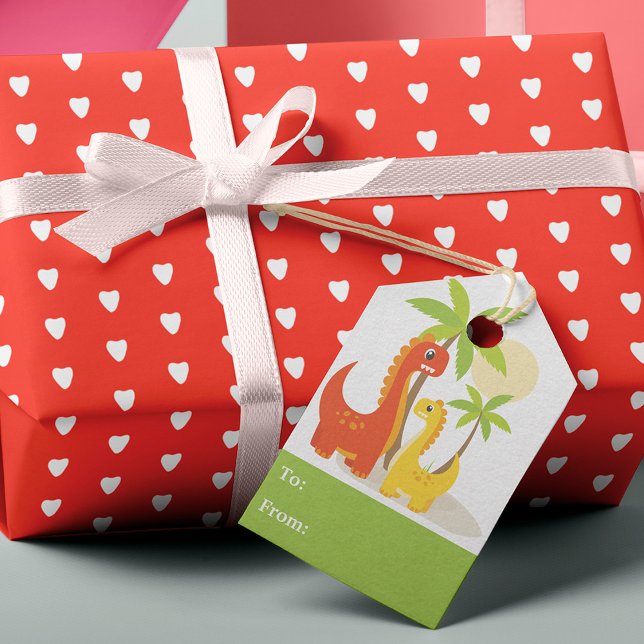 Dinosaurier Kindergeburtstag Party Geschenkanhänger (Von Creator hochgeladen)