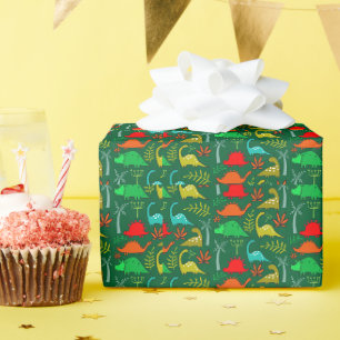 Dinosaurier-Kinderzimmer-Dekoration für kleine Kin Geschenkpapier