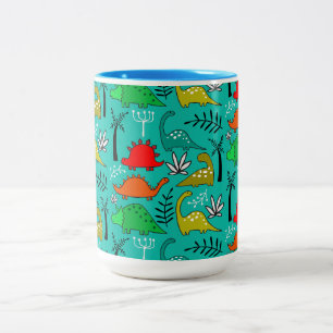 Dinosaurier-Kinderzimmer-Dekoration für kleine Kin Zweifarbige Tasse