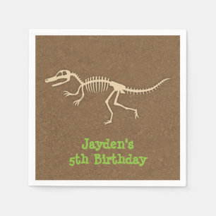 Dinosaurier Knochen Kindergeburtstag Party Supplie Serviette