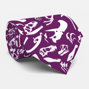 Dinosaurier-Knochen (lila) Krawatte