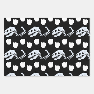 Dinosaurier Knochen Wrapping Paper Geschenkpapier Set