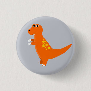 Dinosaurier-Knopf Button