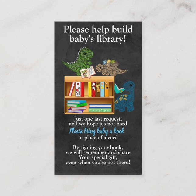 Dinosaurier-Kreide-Buch-Anträge anstelle der Karte (Vorderseite)