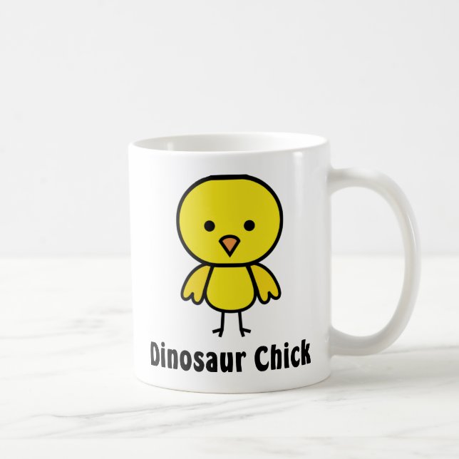 Dinosaurier-Küken Kaffeetasse (Rechts)