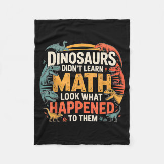 Dinosaurier lernten keine Mathematik Lustiges Desi Fleecedecke