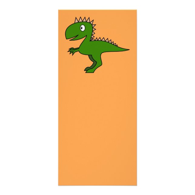Dinosaurier-Lesezeichen Werbekarte (Vorne)