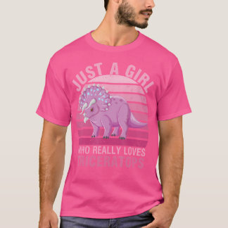 Dinosaurier Lover Just A Girl, die wirklich Lieben T-Shirt