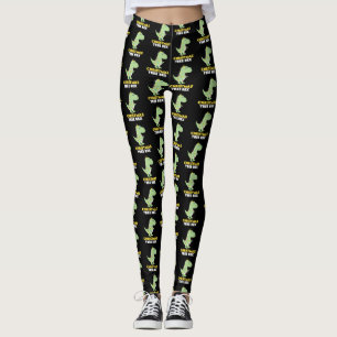 Dinosaurier-lustiges Geschenk des Weihnachtsbaum-T Leggings