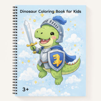 Dinosaurier-Malbuch für Kinder ab 3 Jahren – Süße  Notizbuch