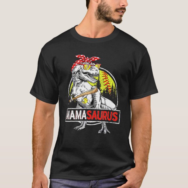 Dinosaurier Mama Sauru T-Shirt (Vorderseite)