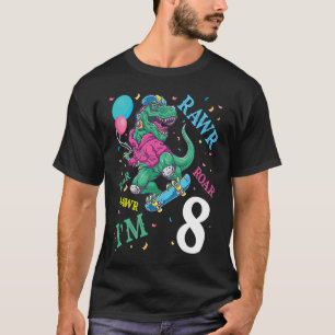 Dinosaurier mit Balloons fliegen Roar Geburtstag I T-Shirt