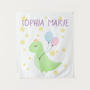 Dinosaurier mit Balloons Wandteppich