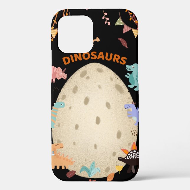Dinosaurier mit Dinosauriern und Dino-Eiern Case-Mate iPhone Hülle (Rückseite)