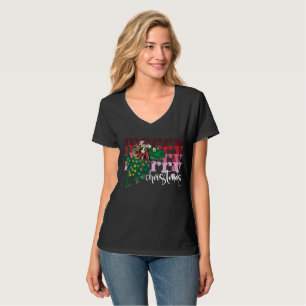 Dinosaurier mit Weihnachtsmann T-Shirt